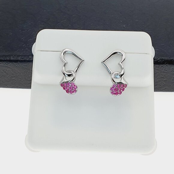 "925 sterling silver luxury CZ earrings for women/girls, Best for gift, RJUS2240 - Picture 2 of 10